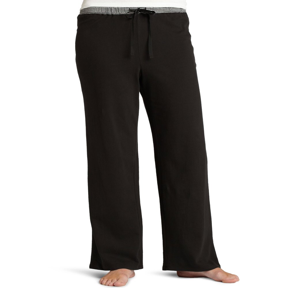 Nautica Women's Sueded Jersey Sleep Bottoms, Black, X-Small
