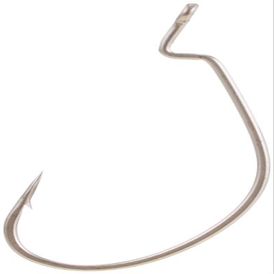Hayabusa 95181 Worm Hooks, No. 1, 8 Pieces, Matte Black
