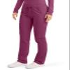 Cherokee Unisex Scrub Pants for Men & Women Tapered Leg Drawstring 4 Pocket Medical Uniform Easy Care 2-Way Stretch - WW020, L Tall, Wine view 2