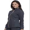 Cherokee Statement Women Warm Up Scrubs Jacket Zip Front CK365, XS, Pewter view 3