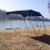 Vortex Direct Royal Blue Fabric 4 Bow Bimini Top 12' Long, 91-96" Wide, 54" High, Complete Kit view 1
