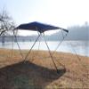 Vortex Direct Royal Blue Fabric 4 Bow Bimini Top 12' Long, 91-96" Wide, 54" High, Complete Kit view 3