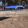 Vortex Direct Royal Blue Fabric 4 Bow Bimini Top 12' Long, 91-96" Wide, 54" High, Complete Kit view 4