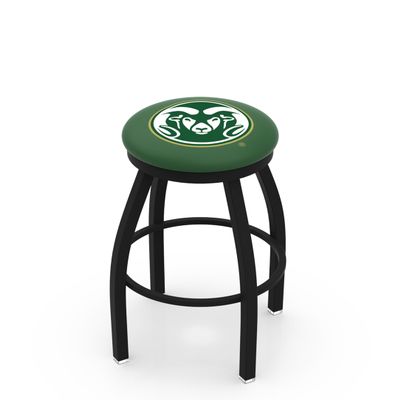 L8B2B Colorado State 30" Swivel Bar Stool with Black Wrinkle Finish