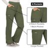 Cherokee Women Scrub Pant with Straight Leg Pull-on Pant Medical Bottom with 4 Pocket & 2-Way Stretch Fabric - WW110, S Petite, Olive view 4