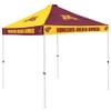 Logo Brands NCAA Minnesota Golden Gophers Checkerboard Canopy Tailgate Tent - 9' x 9', Vented Roof, Adjustable Height, Wheeled Carrying Bag, Powder Coated Steel view 1