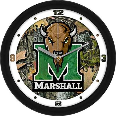 SunTime Marshall University Thundering Herd - Camo Wall Clock