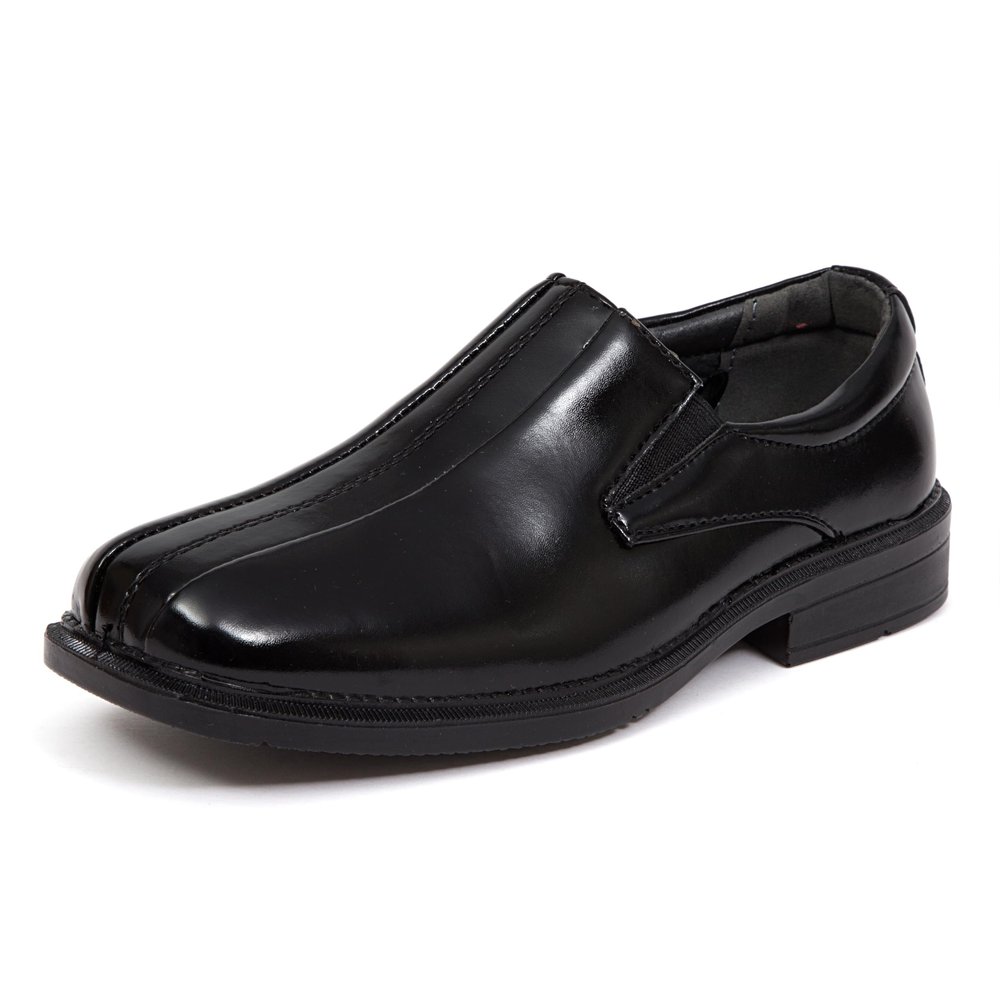 Deer Stags boys Wings Slip-on Loafer, Black, 1 W US Big Kid