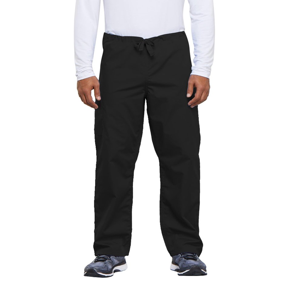 Cherokee Men's Workwear Scrubs Unisex Cargo Pant, Black, X-Small/Short