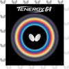 Butterfly Tenergy 64 Table Tennis Rubber Sheet - 1.7 mm, 1.9 mm, or 2.1 mm - Red or Black - 1 Inverted Table Tennis Rubber Sheet - Professional Table Tennis Rubber Sheets view 1