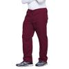 Cherokee Cargo Pant for Men and Women with 3 Pockets Adjustable Webbed Drawstring 4100T, XL Tall, Wine view 2