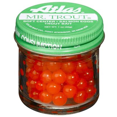 Atlast Fishing Bait Mr. Trout Salmon Eggs (Orange)