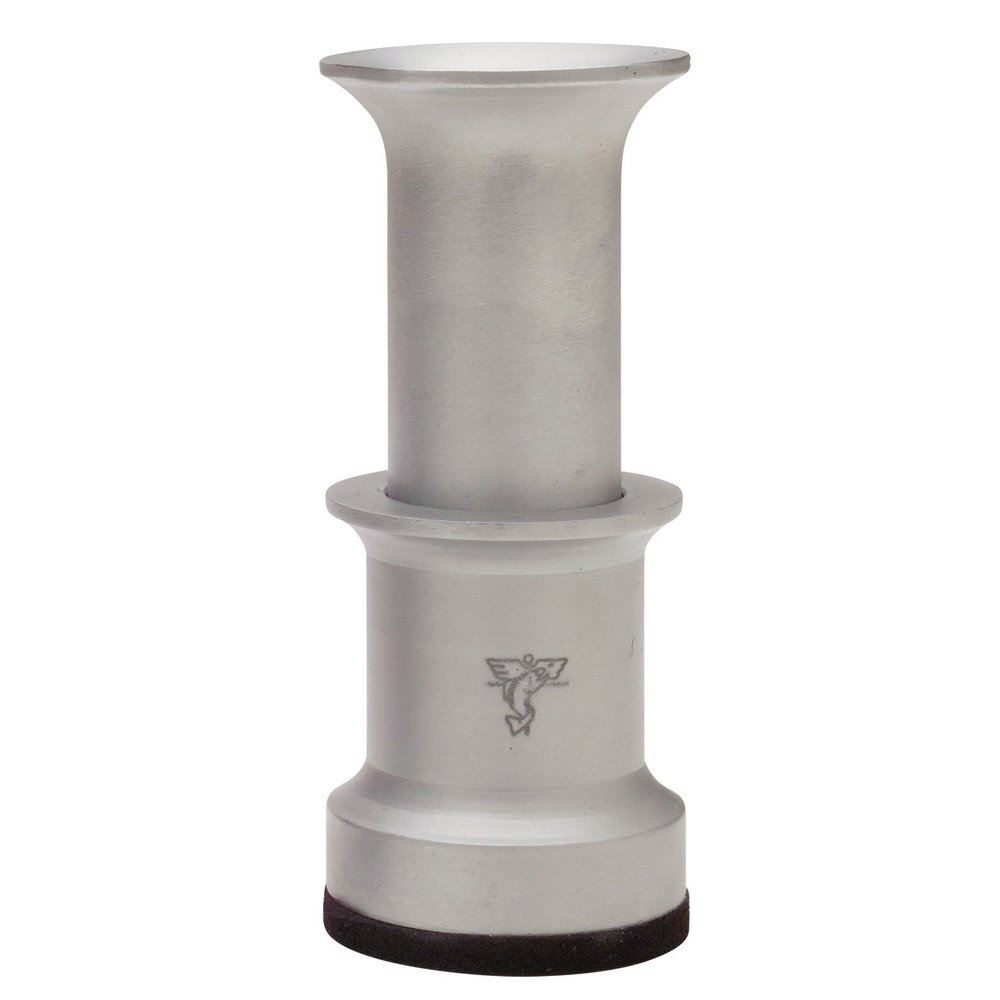 Dr. Slick Hair Stacker, (Large) 2-3/4", Matte Satin, w/Padded Base, Aluminum