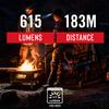 Coast FL88 615 Lumen Tri-Color (White/Red/Green) Pure Beam Twist Focus LED Headlamp, Batteries Included, Flat Dark Earth view 2