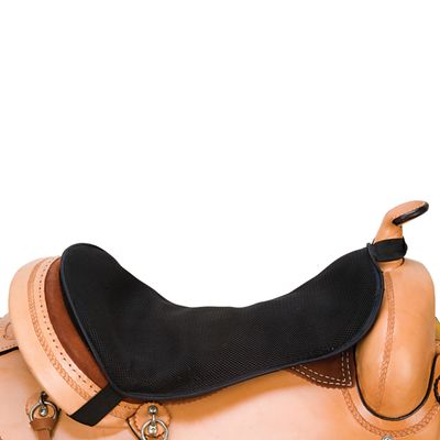 Weaver Equine Western Horse Saddle Pad, Mesh, Shock Absorbing Gel Saddle Pad Seat for Stable Riding and Spine Protection, Durable Equine Supplies