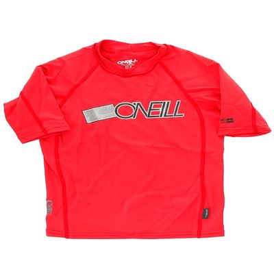 O'Neill Youth Skins Short Sleeve Crew (Red, 14)