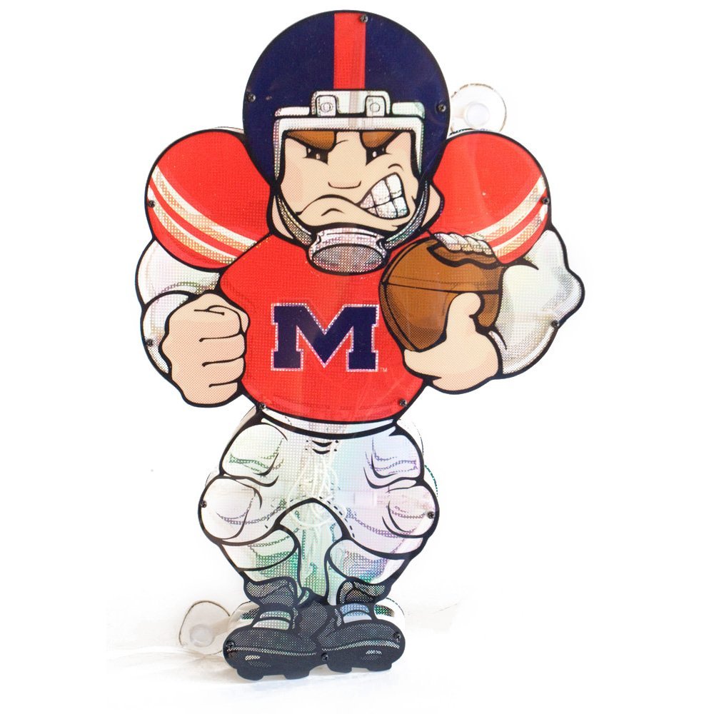 NCAA Ole Miss Rebels Light Up Car Window Player
