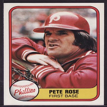 1981 Fleer #1 Pete Rose