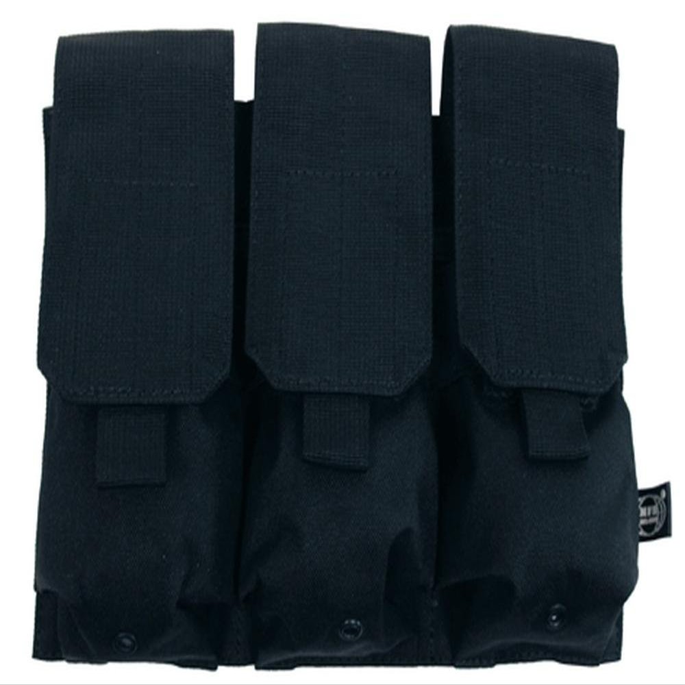 triple mag pouch. "Molle". black