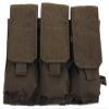 triple mag pouch. "Molle". OD green view 2
