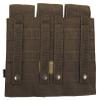 triple mag pouch. "Molle". OD green view 3