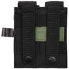 double mag pouch. "Molle". small. black view 2