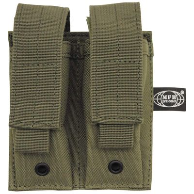 double mag pouch. "Molle". small. OD green