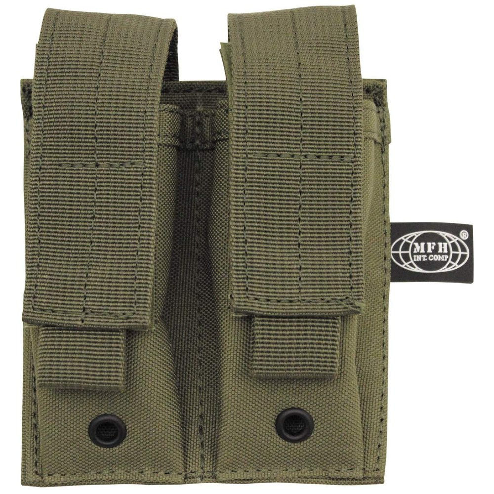 double mag pouch. "Molle". small. OD green
