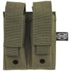double mag pouch. "Molle". small. OD green view 1