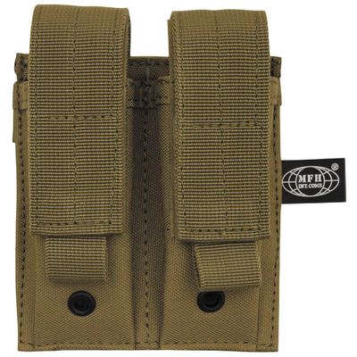 double mag pouch. "Molle". small. coyote tan