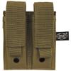 double mag pouch. "Molle". small. coyote tan view 1