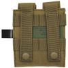 double mag pouch. "Molle". small. coyote tan view 2