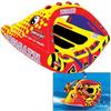 SPORTSSTUFF Poparazzi 1-3 Rider Towable Tube for Boating, Red view 2