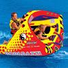 SPORTSSTUFF Poparazzi 1-3 Rider Towable Tube for Boating, Red view 4