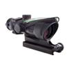 Trijicon ACOG 4 X 32 Scope Dual Illuminated Horseshoe Dot .223 Ballistic Reticle, Green view 1