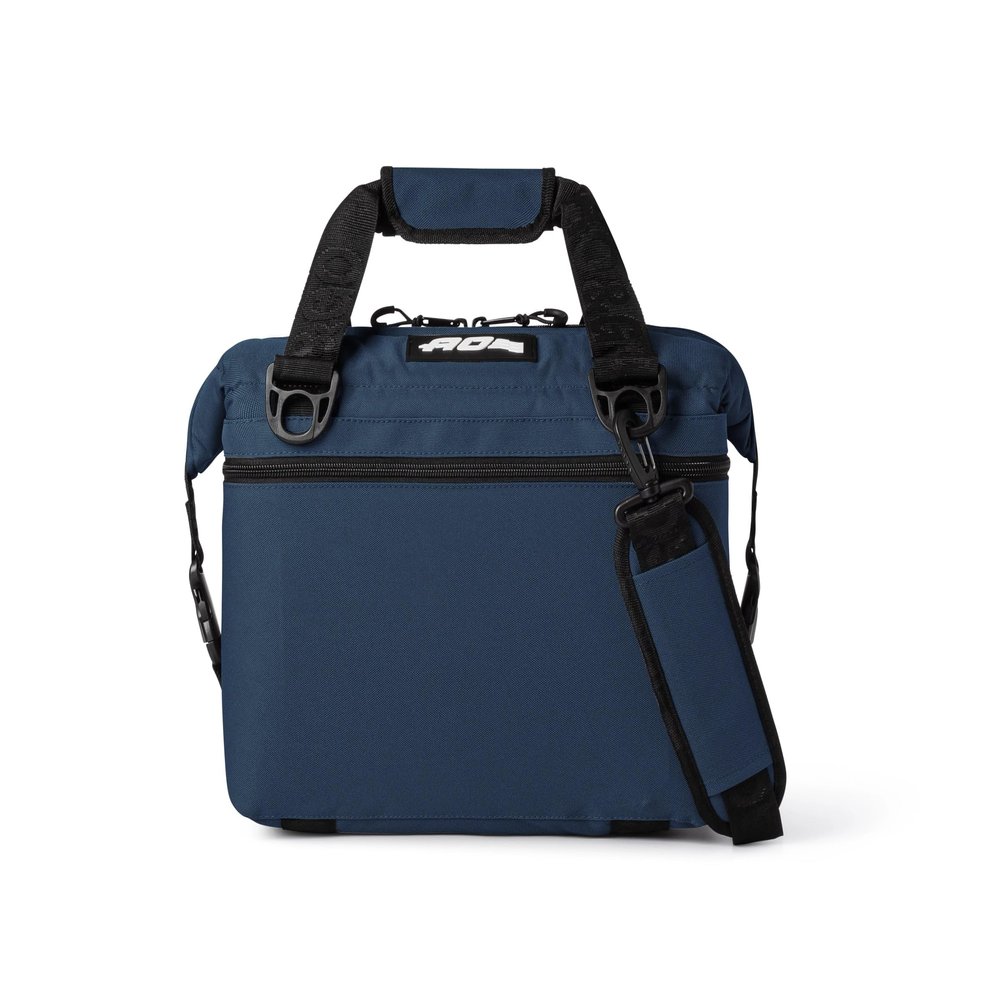 AO Coolers Expedition Canvas Soft-Sided Cooler Bag, Leak-Proof, Insulated, Lightweight, Navy Blue, 12-Can