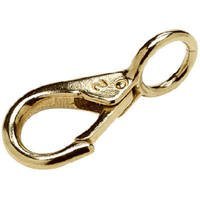 Seachoice Polished Brass 3-7/8 in. L x 3/4 in. W Fast Eye Snap 1 pk