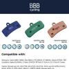 BBB Cycling BBS-55 DiscStop HP Organic High Performance Bike Disc Brake Pad for Shimano, 1 Pair (2 Pieces) view 2