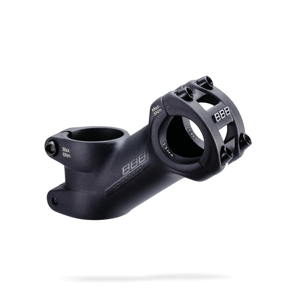 BBB Cycling Handlebar Stem HighRise | 31,8 mm 35 Degree 110mm | MTB Mountainbike E-bike Urban Cycling | Aluminium Steel | BHS-25,Black