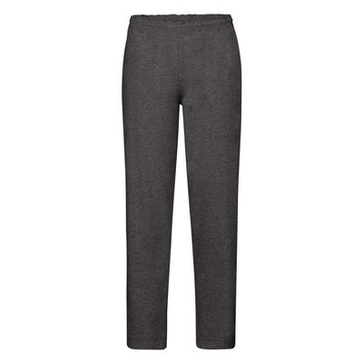 Fruit of the Loom Mens Open Hem Jog Pants/Jogging Bottoms (M) (Dark Heather)