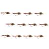 Montana Fly Company, BH Epoxyback Copper Nymph - 12-Pack, Nymph, 14 view 1