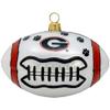 Georgia Bulldogs Football Blown Glass Ornament view 1