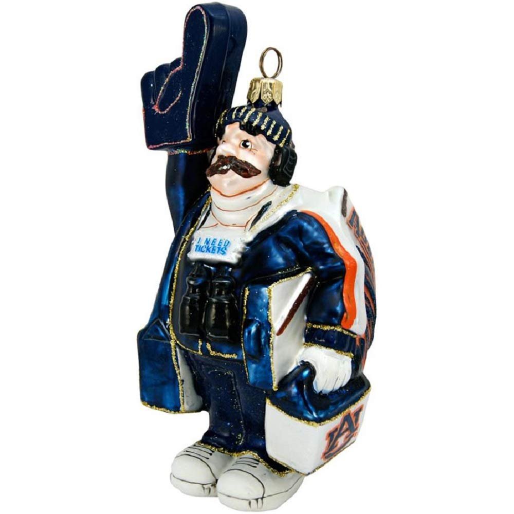 Auburn Tigers I Need Tickets Blown Glass Ornament