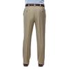 Haggar mens Eclo Stria Expandable-waist Plain-front dress pants, Taupe, 36W x 32L US view 2