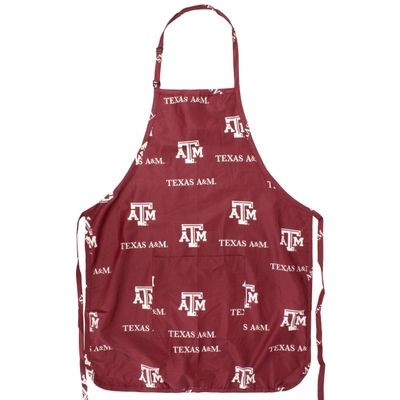 College Covers Everything Comfy Texas A&M Aggies Tailgating or Grilling Apron With 9" Pocket, Fully Adjustable