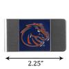 NCAA Siskiyou Sports Mens Boise State Broncos Steel Money Clip One Size Team Color view 3