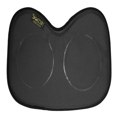 Skwoosh Row Pad Seat Cushion for Masters, Students, Scullers, Dragonboat, Outriggers, Accessories | Fits Concept2 | Gel Pressure Sitz Bone Comfort Relief | Made in USA (Black)