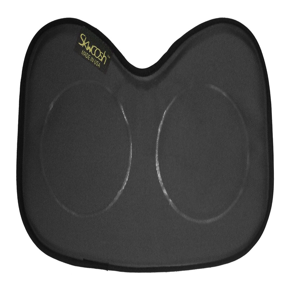 Skwoosh Row Pad Seat Cushion for Masters, Students, Scullers, Dragonboat, Outriggers, Accessories | Fits Concept2 | Gel Pressure Sitz Bone Comfort Relief | Made in USA (Black)