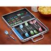 Casemaster Legion Aluminum Dart Case Holds 9 Steel Tip and Soft Tip Darts with Extra Space to Keep Flights in Shape, and Numerous Pockets and Tubes for Storage of Accessories,Black view 2