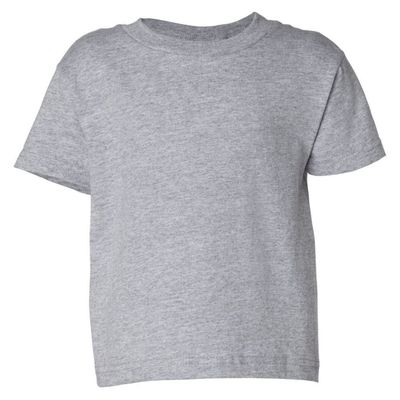 Rabbit Skins Juvy Short Sleeve Cotton Tee Shirt, 7, Heather